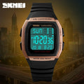 SKMEI 1278  Chrono Countdown Men Wristwatch  Casual Outdoor Male Clock Luminous montre homme Digital Dual Time Sport Mens Watche