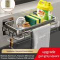 No Drill Adhesive Type Kitchen Organizer Kitchen Shelf Cleaning Cloth Storage Draining Rack Household Detergent Sponge Rack