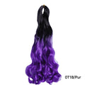 Loose Wave Braiding Hair Extensions 24" Synthetic Spiral Curls Braids Hair Pre Stretched Bouncy Braid French Curls Braiding Hair