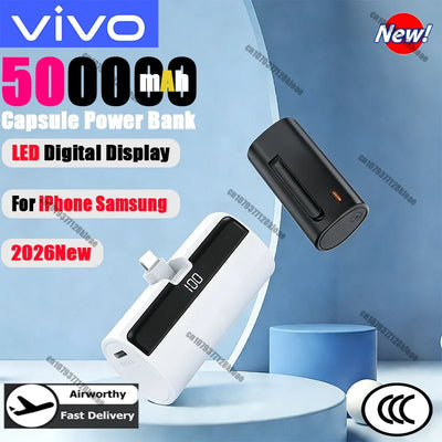 VIVO 50000mAh Capsule Power Bank 22.5W Fast Charging | SAMAG
