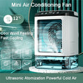 M02K-Portable Air Conditioner Portable Fan Dual Spray Ultrasonic Atomization Speed Mute Air Cooler