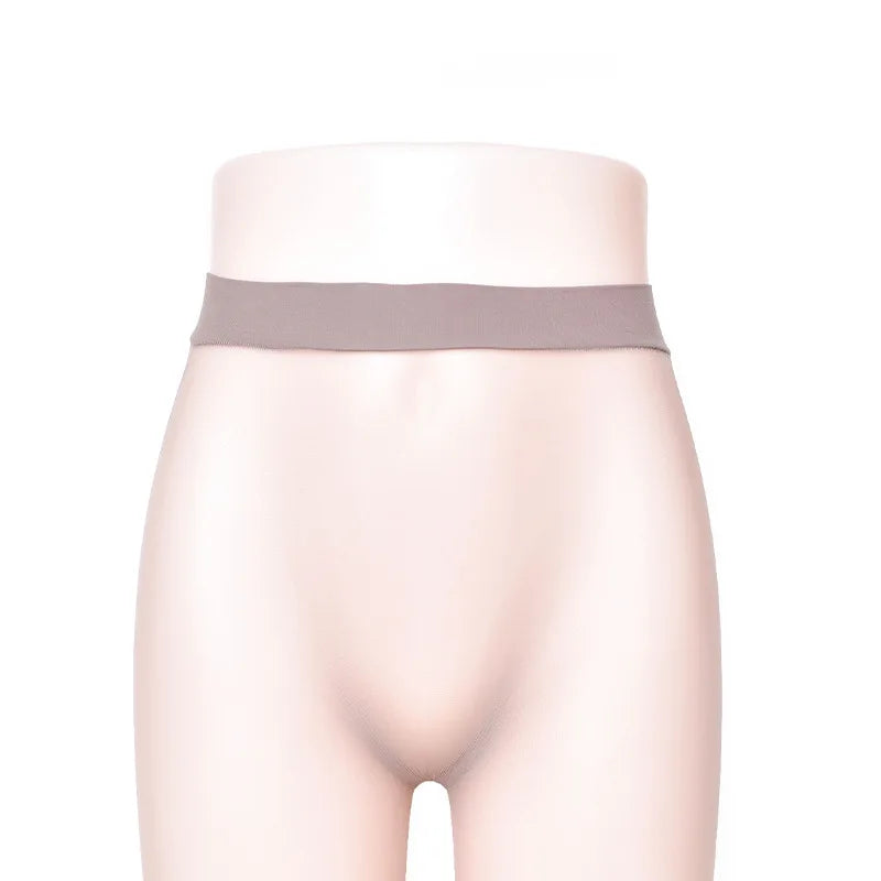 Seamless Women Men Invisible Stockings Transparent Sexy Legging Underwears High Waist Male Thin JJ Sheath Pantyhose Long Johns