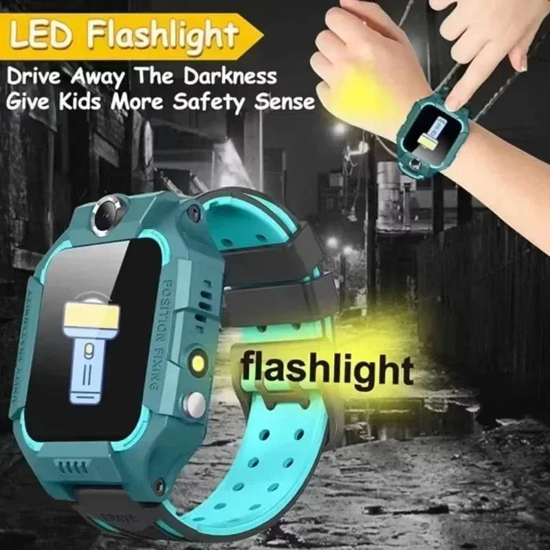 Lenovo 2026 New 5G Waterproof Kids Smart Watch SOS GPS Tracker Sim Card Call Camera Child Watch Gift for Boys Girls iOS Android