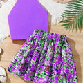 Children's clothing set summer casual solid color round - View 2 | SAMAG