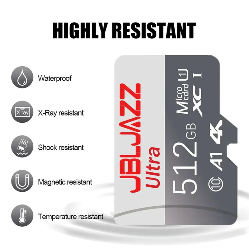 Reliable Quality V30 512GB SD Cards TF Cards Memory Card Micro TF SD Card 256GB Long Lasting 128GB 64GB for Gaming/Phone