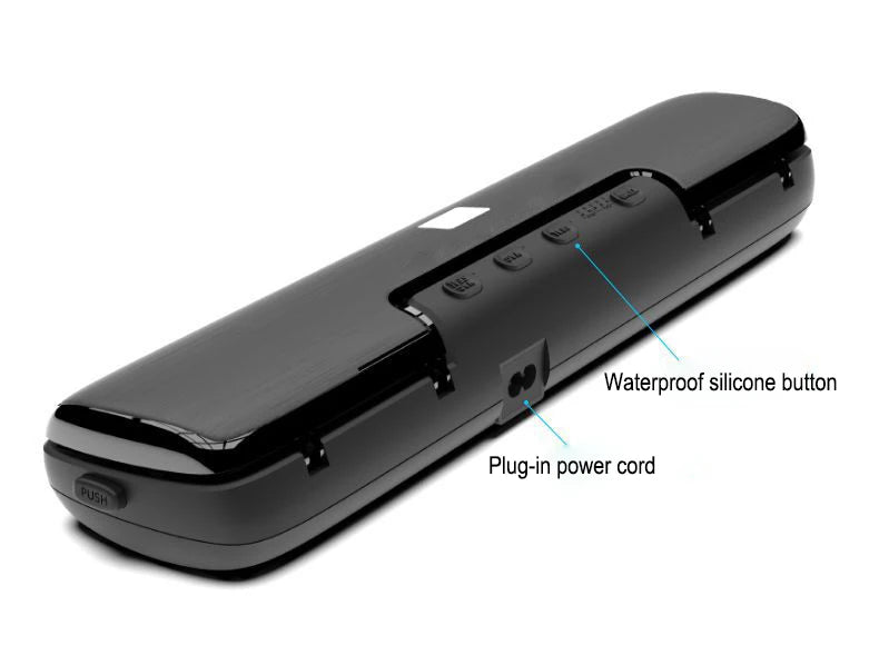 220V Electric Vacuum Sealer Packaging Machine with Free 15pcs Vacuum Bags Machine Household Black Food Vacuum Sealer