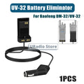 1/2/5PCS Baofeng UV-32 Radio Battery Eliminator 12-24V DM-32 Walkie Talkie Car Charger For DM32 UV32 Cigarette Lighter Accessory