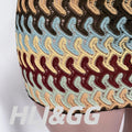 HLJ Y2K Fashion Coffee Striped Bikini Set Women Beaded | SAMAG