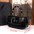 The 2025 new bamboo joint hand-held saddle bag is a versatile and high-end small single-shoulder crossbody bag for women