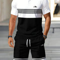 Summer Men's Polo Set - 3D Printed Pattern - Breathable | SAMAG