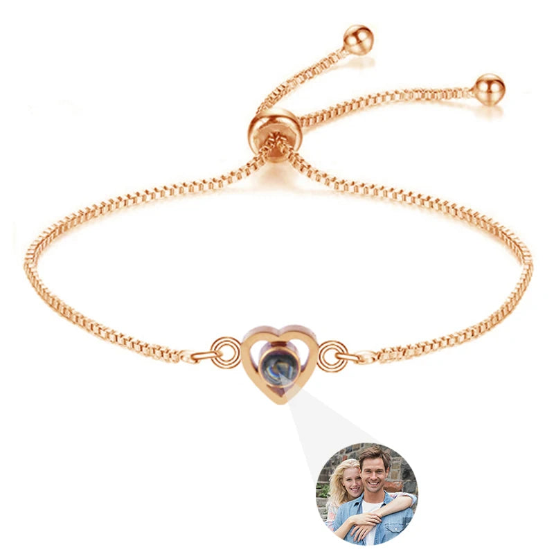 Custom Photo Bracelet Personalized Projection with Picture Inside 100 Languages I Love You Stainless - Visuel 27 | SAMAG