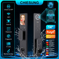 Outdoor Waterproof Lock Wifi Tuya APP Remote Voice Intercom Electronic Door Lock Face Fingerprint Smart Door Lock With Camera