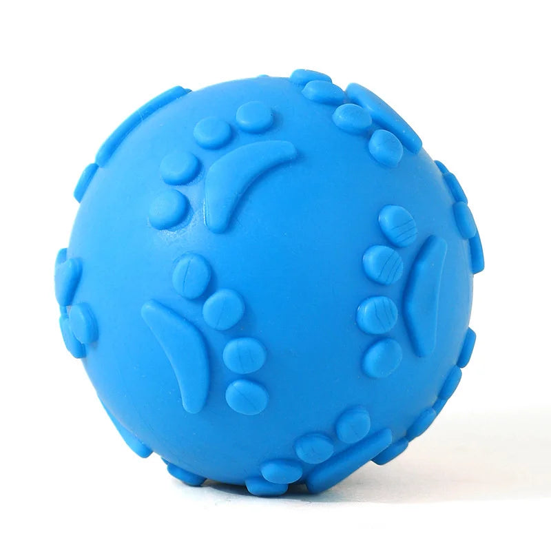 Dogs Interactive Toys Soft TPR Toys for Dog Pet Teeth Cleaning Bite Resistance Squeaky Dog Ball Toy