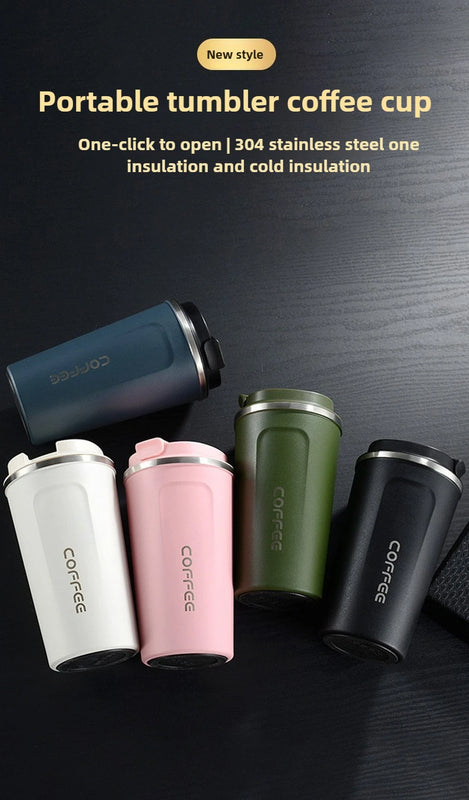 510ml Thermos Coffee Mug Stainless Steel Coffee Cup Temperature Display Vacuum Flask Thermal Tumbler Insulated Water Bottle