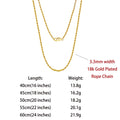 ORSA JEWELS Genuine 925 Sterling Silver Rope Chain Necklace Unisex 1mm 2mm 3mm Italian Twist Rope Chain Choker Gift 40-60cm SC29