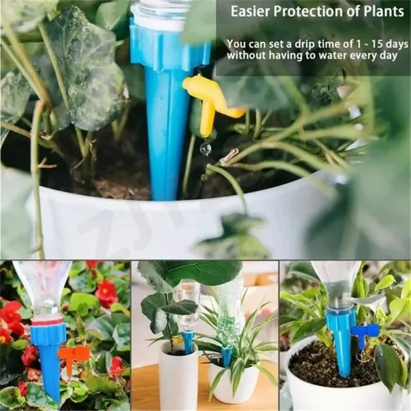 32pcs Automatic Drip Irrigation System Self Watering Spike for Flower Plant Greenhouse Garden Adjustable Auto Water Dripper