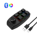 6 Key 1 Knob Bluetooth Keyboard USB Macro Custom Mini Keypad Copy Paste DIY Mechanical Keyboard Gaming Drawing Portable Hot-swap