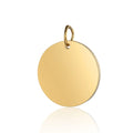 10pcs/Lot Mirror Polished Stainless Steel Round Shaped DIY Blank Charms For Making Bracelet Necklace Accessories 6-20mm