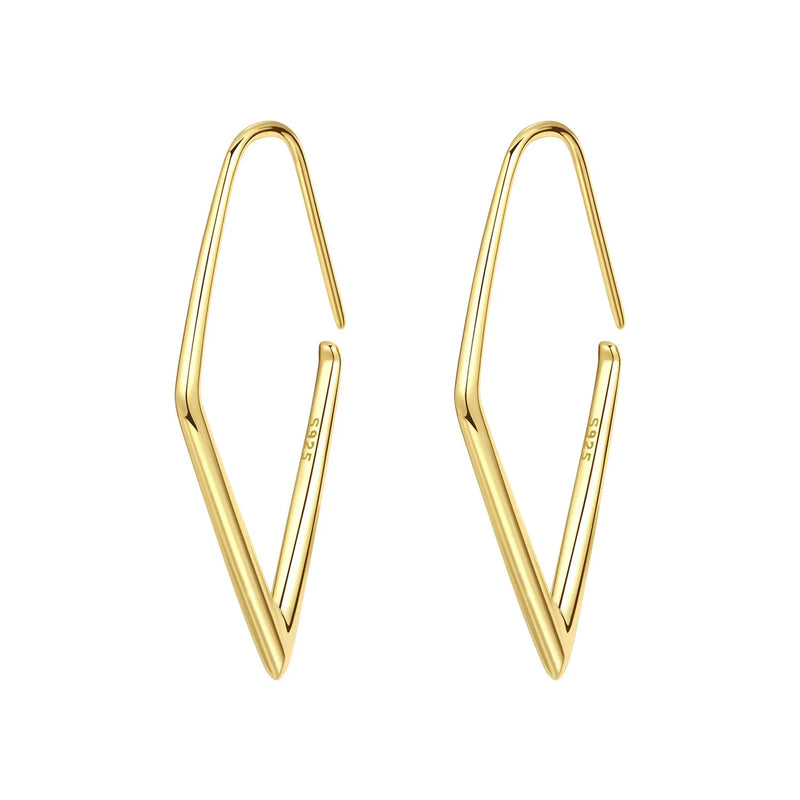 Orstarry S925 Sterling Silver 18k Gold Modern Square Earrings Hoop Earrings For Women Jewelry Original Trendy Anniversary Gifts