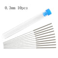 10Pcs Stainless Steel Nozzle Cleaning Needles 0.2mm 0.3mm 0.4mm 0.5mm 0.6mm 0.8mm 1.0mm Drill Bits 3D Printer Parts Accessories