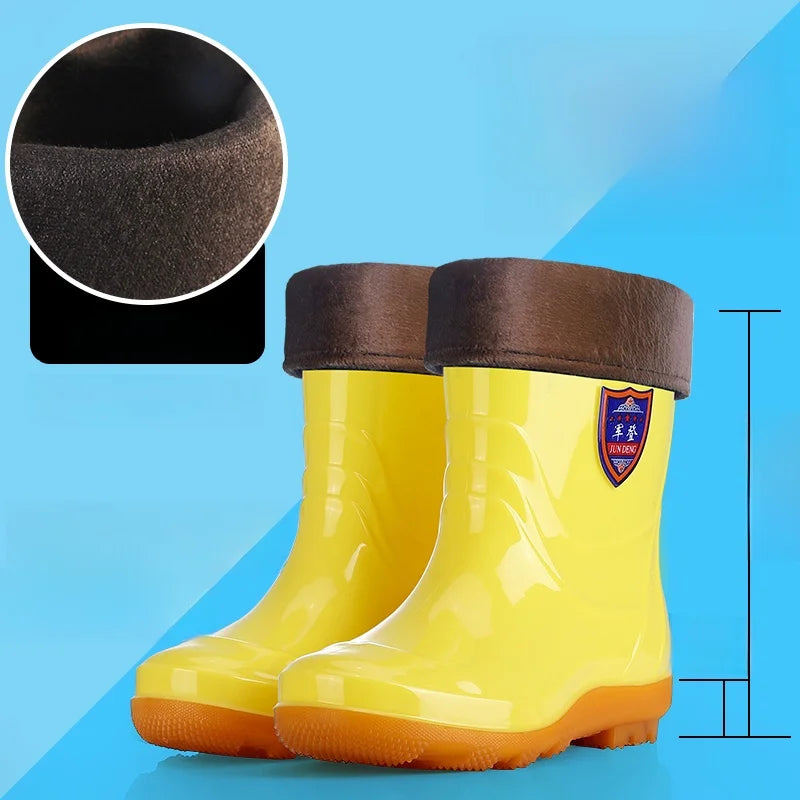 White Work Boots Waterproof Slip Resistant High And Medium Tube Food Hygiene Boots Rubber Shoes for Men Rain Boots