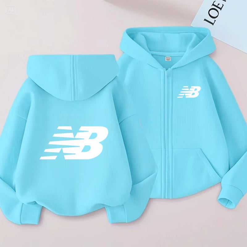 New Children's Sport - style Zipper Hooded Sweatshirt - View 16 | SAMAG