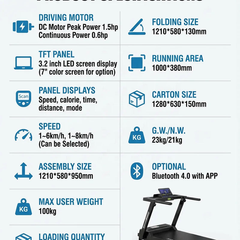 Standard Configuration Best Folding Treadmill Smart | SAMAG