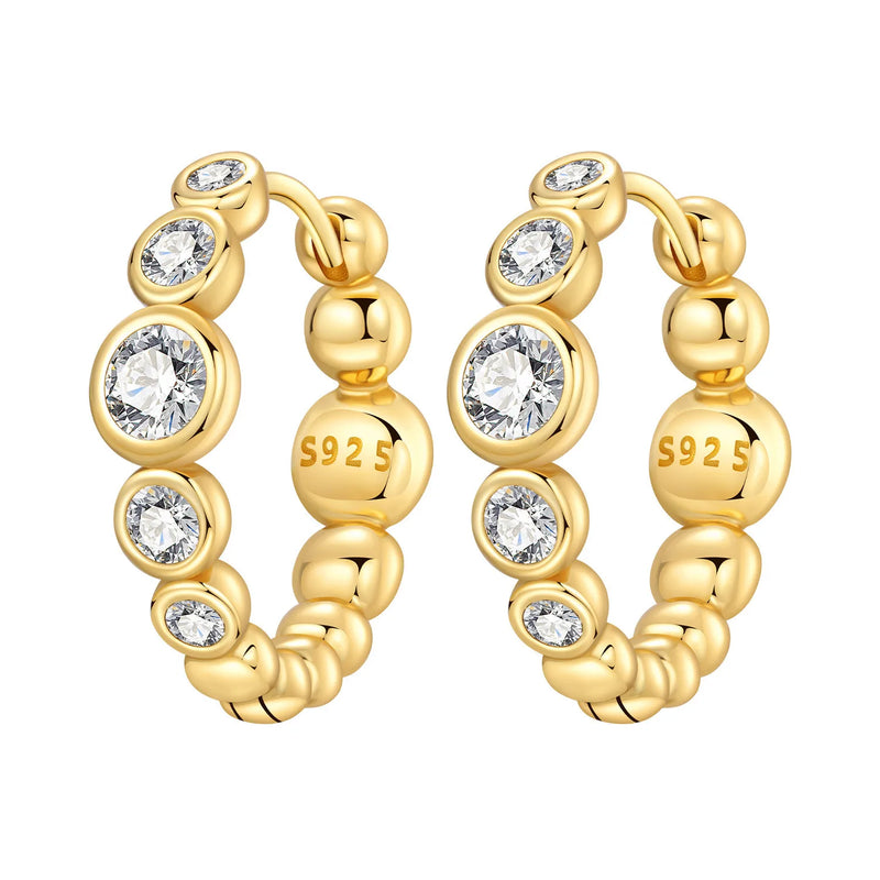 Orstarry S925 Sterling Silver 18k Gold Modern Square Earrings Hoop Earrings For Women Jewelry Original Trendy Anniversary Gifts