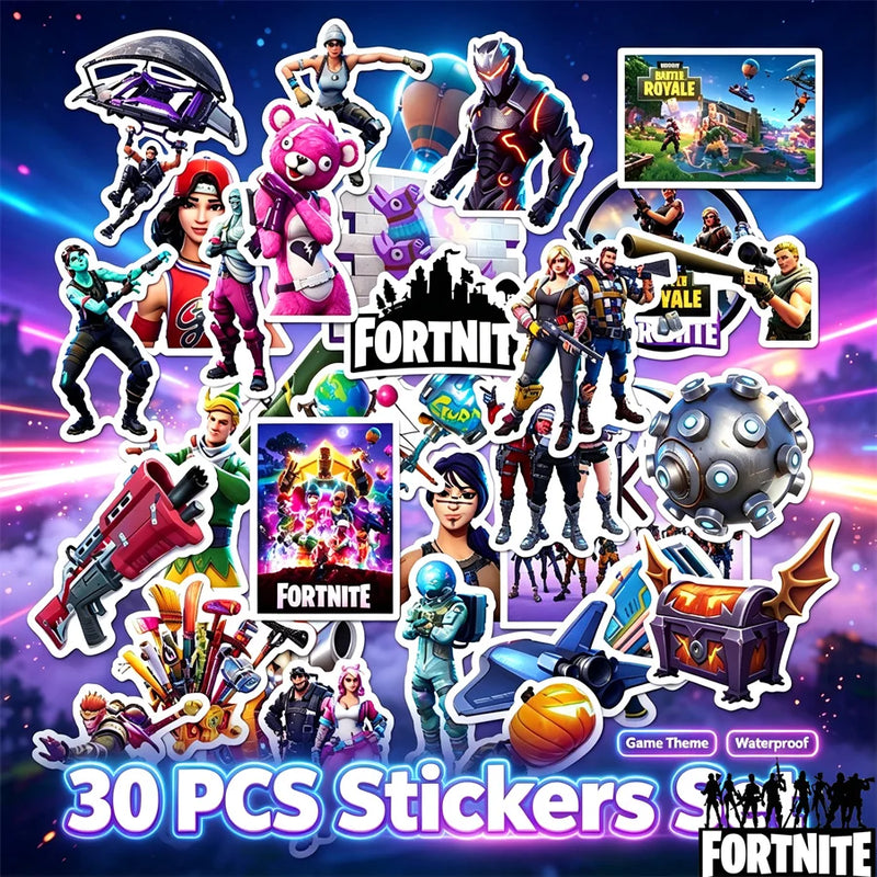 Original Fortnite Game Stickers Waterproof Vinyl Decals - View 8 | SAMAG