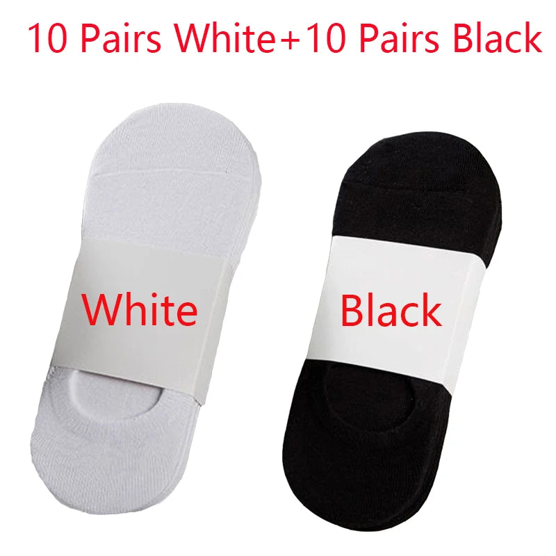 5/10/20 Pairs Summer Boat Socks For Men Non-slip Silicone | SAMAG