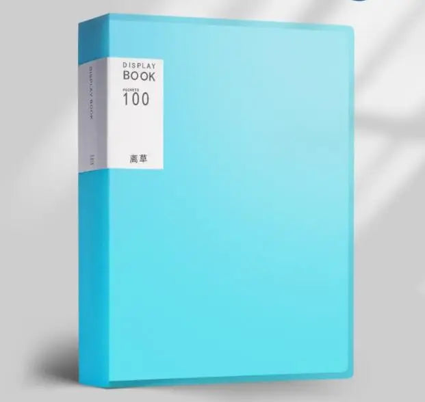 1PC A4 Plastic Budget Binder File Folders Documents Booklet Leaflet 30/60/100 Pages Office Student Supplies Desk Organizer