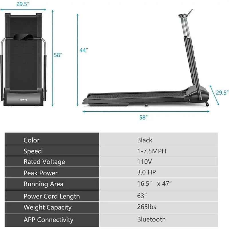 3HP High-Speed Treadmill with LED Touchscreen, Quick | SAMAG