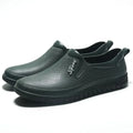 Wear-resistant Male Shoes Waterproof and Non-slip Rubber Fashion Pvc Wide Toes Men's Rain Boots Designer Without Lacing New Gum