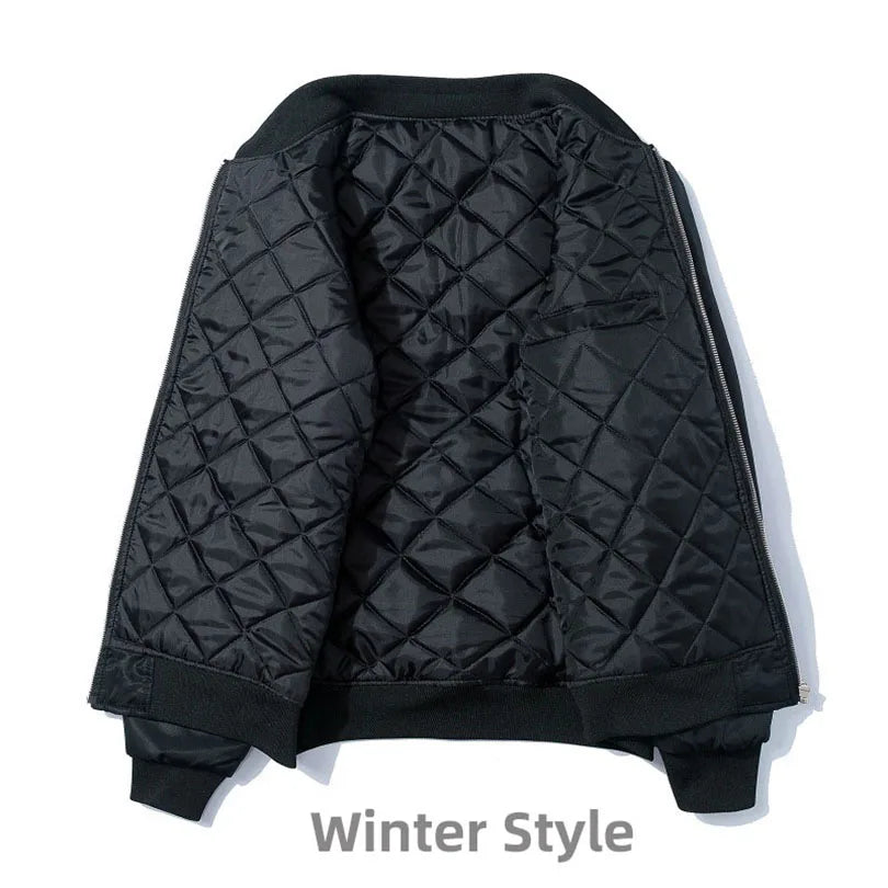 Men Women Bomber Jacket Dragon Tiger Embroidered Sukajan Padded Baseball Coat Japan Male Windrunner 2024 MA1 Spring Winter Z1A1