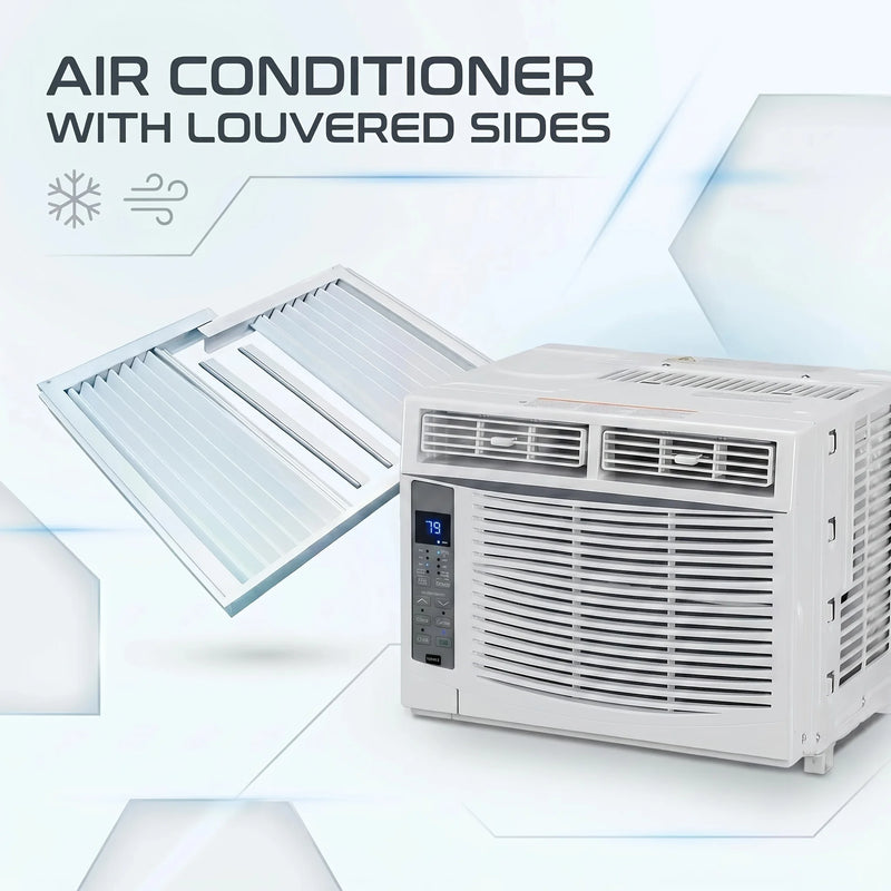 Window Air Conditioner with Easy Install Kit, 115V/60Hz, Ideal for Homes, Offices, Or Apartments, Cool solely