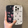 Luxury Pink Cartoon Bow Tie Case For Xiaomi Redmi 15C 15 14C 13C 12C A5 Note 12 13 14 15 Pro Plus 5G 4G 11 11S Protection Cover