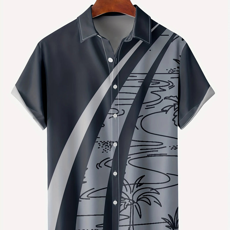 New Hawaii Men's Vintage Shirts Casual Breathable Short | SAMAG