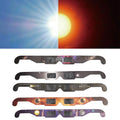 5/20pcs Paper Solar Eclipse Glasses Anti-uv Viewing Glasses Safe Shades Observation Solar Glasses Protect Eyes Random Color
