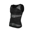 Men's Shapewear Tank Top Gynomastica Sleeveless Vest Cross Mesh Suit 3XL Compression Shirt for Men Slimming Undershirt Tummy Control Body Shaper Breathable Waist Trainer Underwear Soft Back Support Fitness