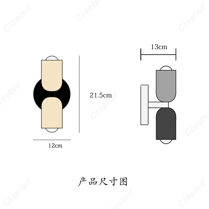 LED Creative Cream Wind Double Headed E27 Hotel Restaurant Wall Light Indoor Home Bedroom Bedlight Living Room Corridor Lighting