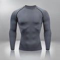 Gym Tight Training Clothing Workout Jogging Sports Set Fitness Men's Compression Thermal Underwear Top Trousers Sportswear
