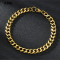 Fashion Stainless Steel Men Curb Cuban Chain Bracelet Women Bracelet On Hand For Couple Unisex Wrist Hand Jewelry Gift Party