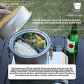 Outdoor Camping Multi Functional Steaming and Frying Pot, Stewed Rice Cooking Tool, 304 Stainless Steel Micro Pressure Cooker