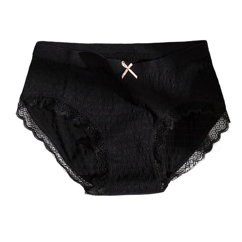 Charming lightweight lace underwear featuring a bowknot for women ideal for home relaxation and casual outings
