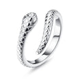 Fansilver S925 Sterling Silver Toe Rings for Women Adjustable White Gold Plated Flower Cz Snake Twist - Visuel 12 | SAMAG