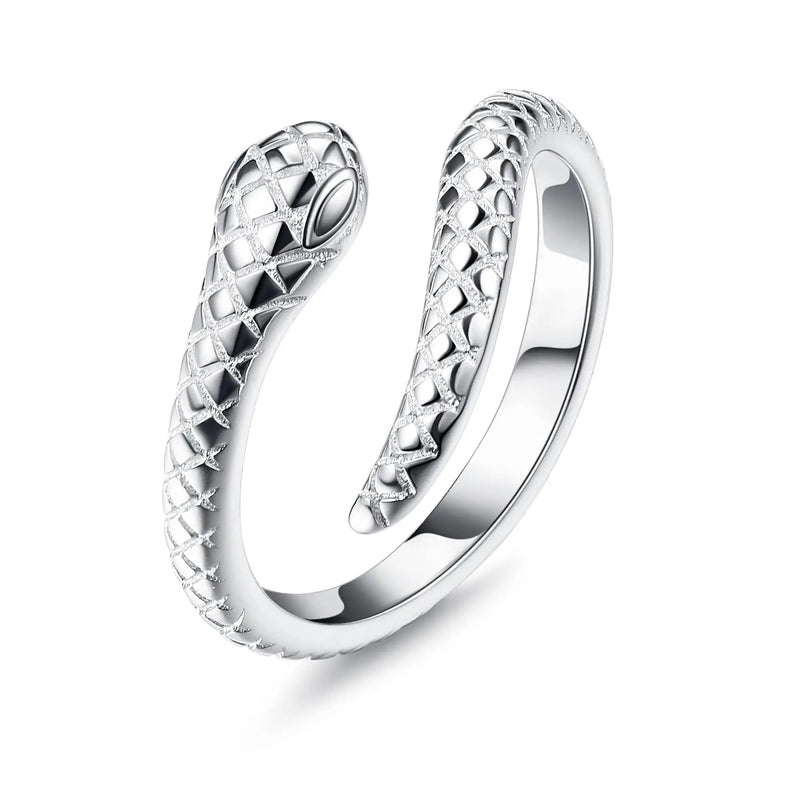 Fansilver S925 Sterling Silver Toe Rings for Women Adjustable White Gold Plated Flower Cz Snake Twist - Visuel 12 | SAMAG