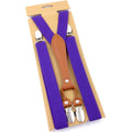 New Fashion Suspenders Men Women Adult Leather Trimmed End Y Back Adjustable Elastic Trouser Braces Strap - Visuel 7 | SAMAG