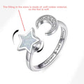 VENTFILLE 925 Sterling Silver Sunflower Diamond Zircon Rotatable Ring For Women Gift Relieve Stress Ring Jewelry Wholesale