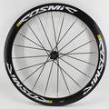 New White Black Gray 700C 50mm Road bike alloy bicycle wheelset clincher rims V Disc brake Thru Axle center lock hubs wheels