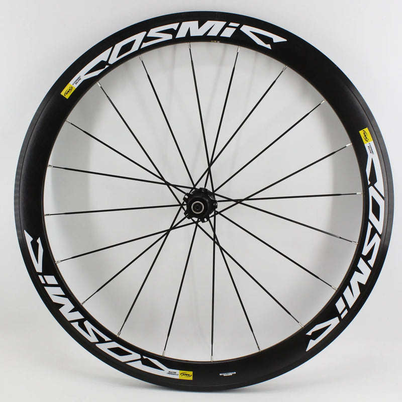 New White Black Gray 700C 50mm Road bike alloy bicycle wheelset clincher rims V Disc brake Thru Axle center lock hubs wheels